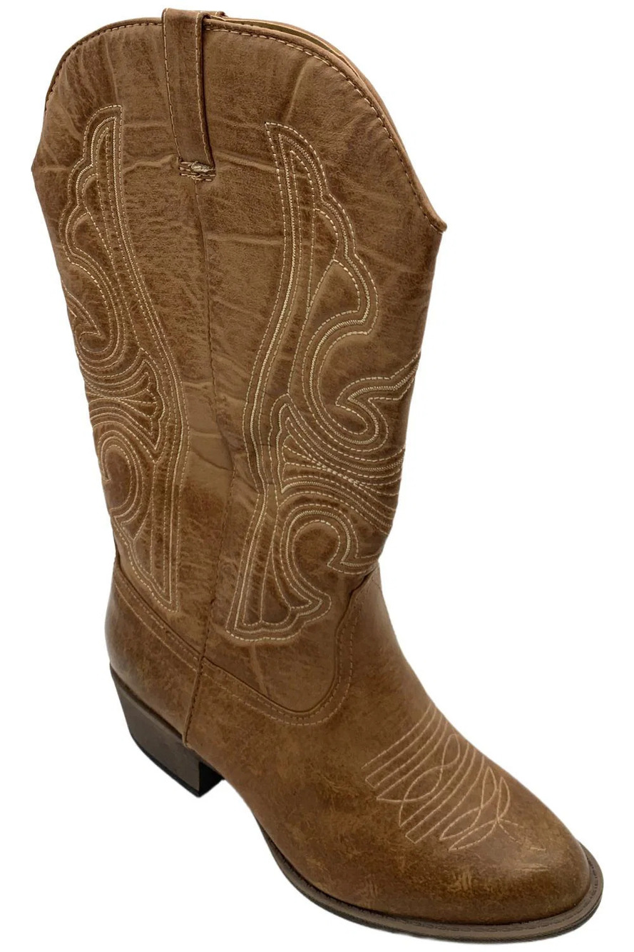 Coconuts by Matisse Women's Wide Calf Legend Cowboy Boot Tan - Wide